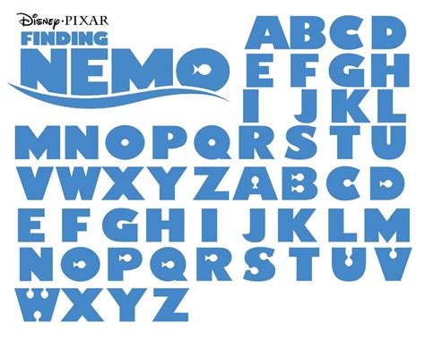 Nemo Font, Nemo Font Cricut, Nemo Font Svg, Nemo Font Silhouette, Nemo Cuttable Font-ink - Etsy ...