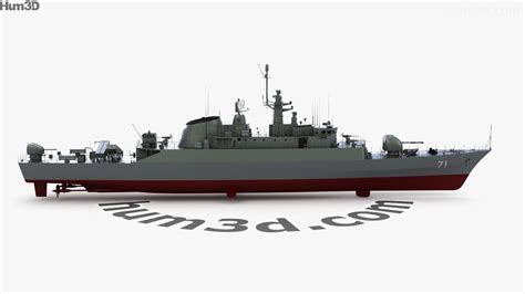 360 view of Alvand-class frigate 3D model - Hum3D store