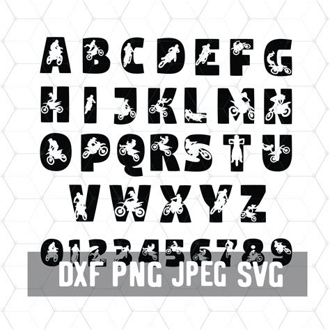 Motorcross Fonts Svg Biker Alphabet Fonts Cricut Digital - Etsy Australia