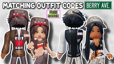 GIRL AND BOY MATCHING OUTFIT CODES FOR BERRY AVENUE AND BLOXBURG 🤩 ...