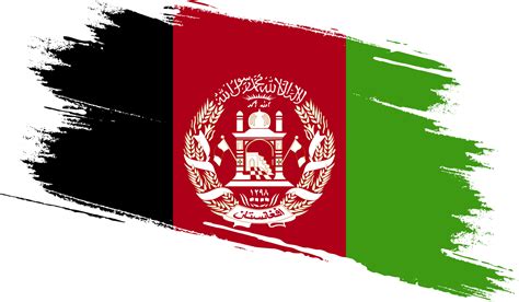 Afghanistan flag with grunge texture 12025096 PNG