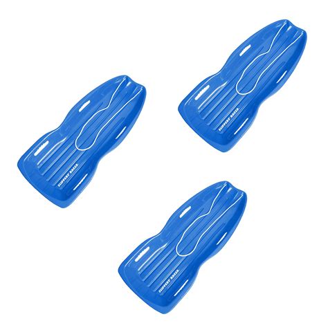 Slippery Racer Downhill Xtreme Adult/Kids Toboggan Snow Sled, Blue (3 Pack) - Walmart.com