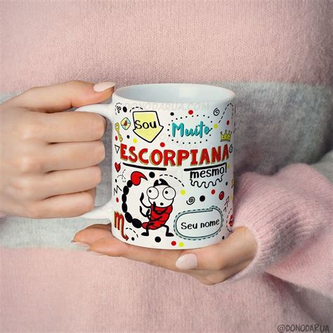 Caneca Personalizada - Escorpião - Sou Muito | Canecas personalizadas, Canecas, Canecas de cerâmica