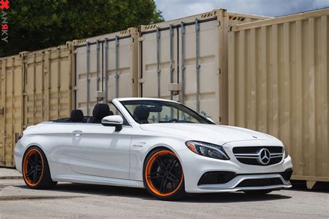 White Convertible Mercedes C Class Gets a Few Eye-Catching Exterior Add ...