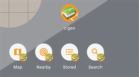 Quick access and widget functions [c:geo User Guide]