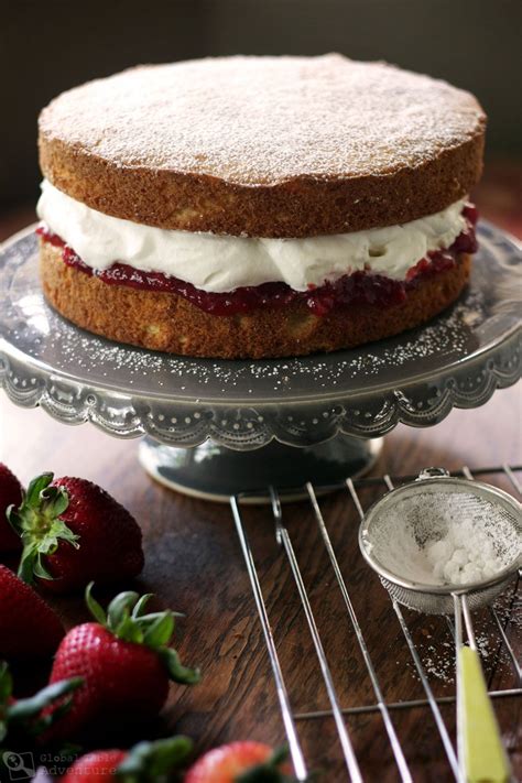 British Victoria Sponge Cake | Global Table Adventure