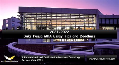 Duke Fuqua MBA Essay Tips & Deadlines: 2021-22 | MyessayReview