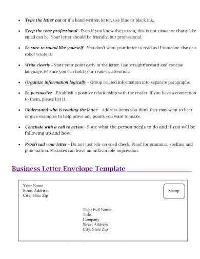 Letter Envelope - Examples, Format, How to Address, PDF