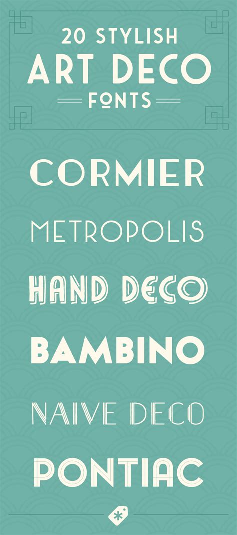 20 Art Deco Fonts to Create Retro Logos, Posters, and Websites ...