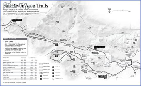 Rocky Mountain National Park Hiking Map - ToursMaps.com