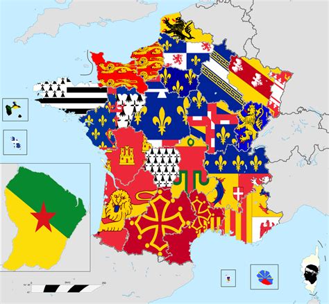 Flags of the regions of France : r/vexillology