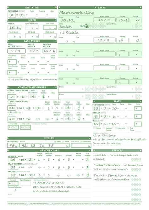 Dyslexic Character Sheets