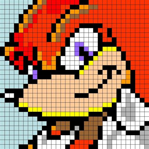 Knuckles Pixel Art Grid - bmp-place