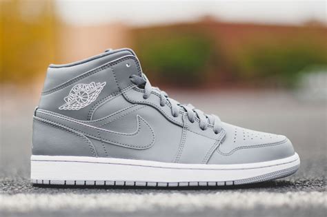 Air Jordan 1 Mid Triple Grey - Sneaker Bar Detroit