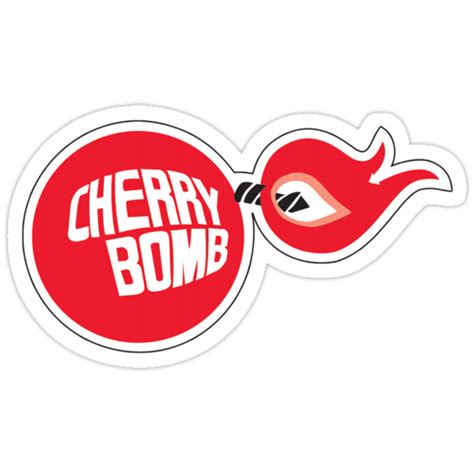 "Cherry Bomb" Stickers by Del Parrish | Redbubble