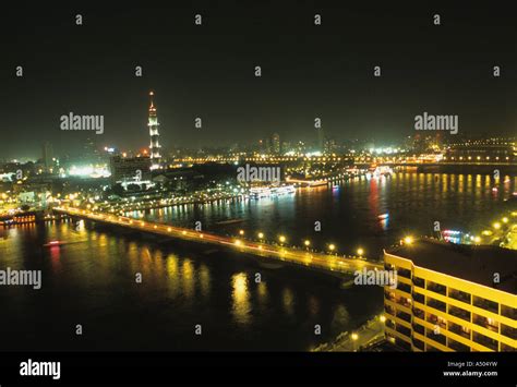 night view cairo Stock Photo - Alamy