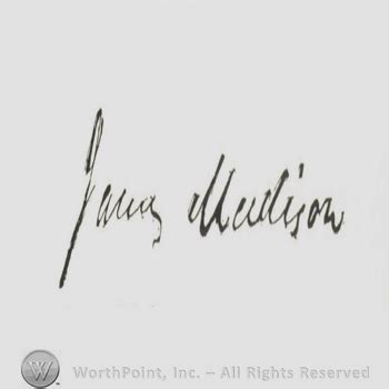 Mark with Signature: James Madison. | #550007
