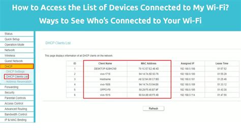 How to Access the List of Devices Connected to My Wi-Fi? (Ways to See Who’s Connected to Your Wi ...