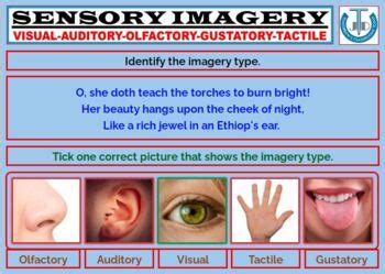 SENSORY IMAGERY - AUDITORY, VISUAL, OLFACTORY, GUSTATORY, TACTILE ...