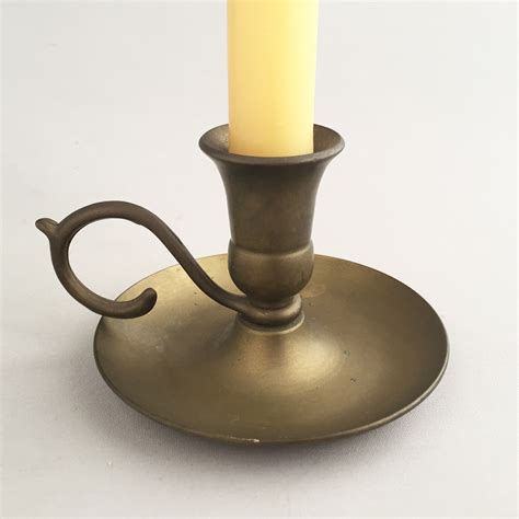 Vintage brass candlestick holder