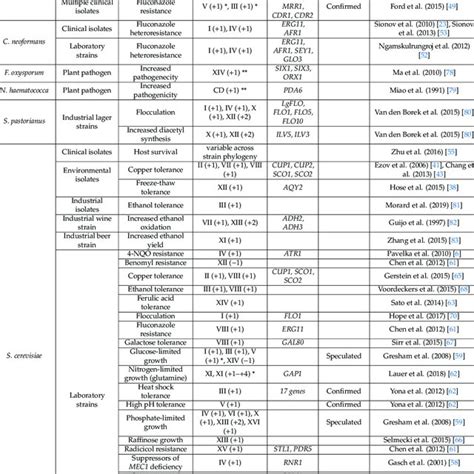 Examples of aneuploidy acquired under diverse stresses across different... | Download Scientific ...