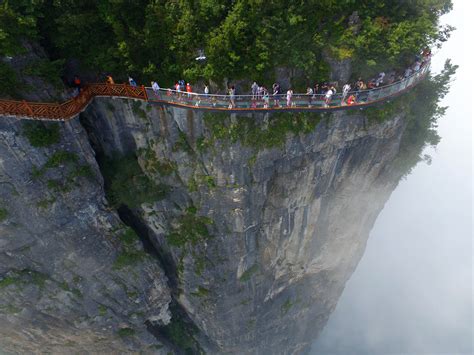 China: Glass Walkways Opens Along Tianmen Mountain | Time