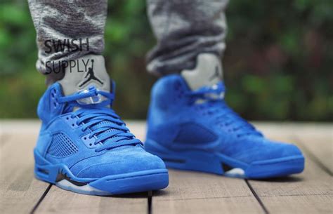 Air Jordan 5 Blue Suede Release Date - Sneaker Bar Detroit