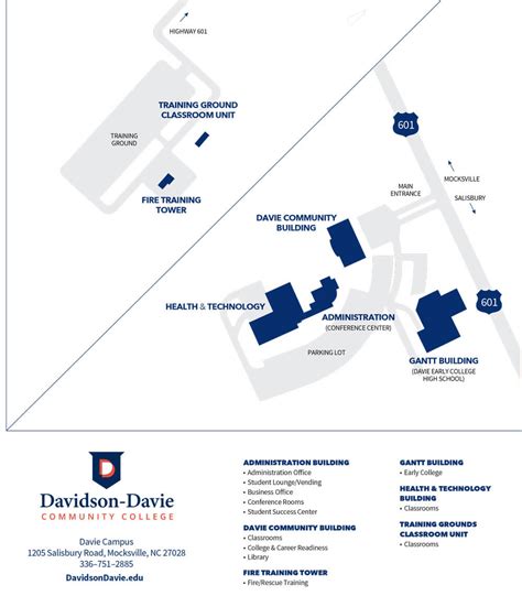 Davie Campus Map - Davidson-Davie Community College