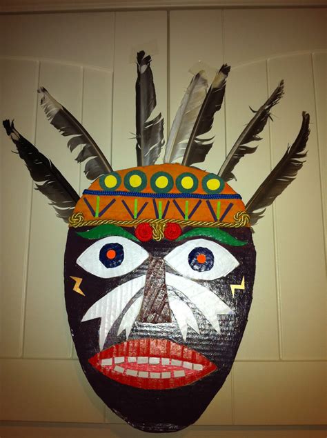 Ellen's Art and Craft: Recycled African Mask