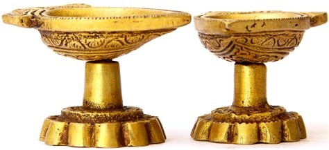 Diya (Lamp) (Price Per Pair) | Exotic India Art