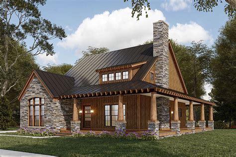 Rustic House Plans, Mountain Cabin Floor Plans, Mountain Cabin Exterior ...