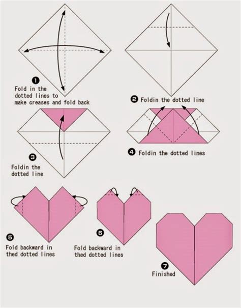 Heart Origami Step By Step - Origami