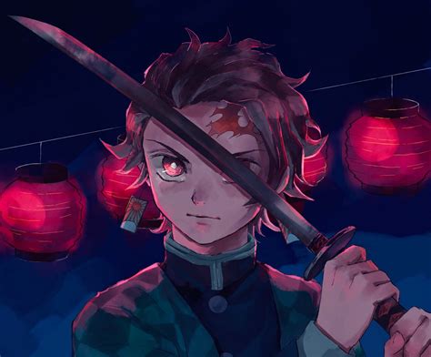 Tanjiro Kamado: Demon Slayer HD Wallpaper by プリコ