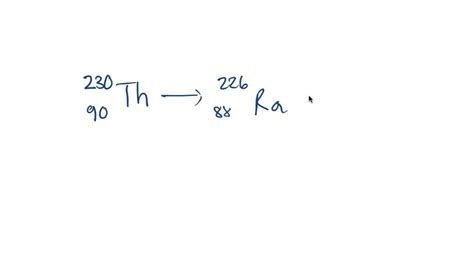 SOLVED: decay chain thorium 230