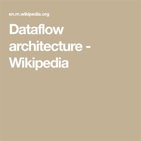 Dataflow architecture - Wikipedia | System on a chip, Computer ...