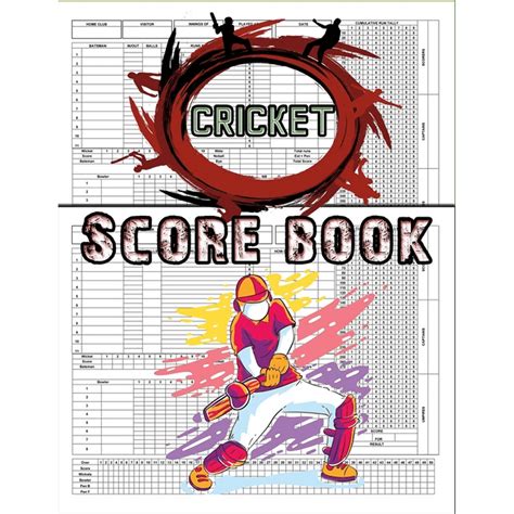 Cricket Score Book: 100 Cricket Score Sheets, Cricket Score Keeper ...