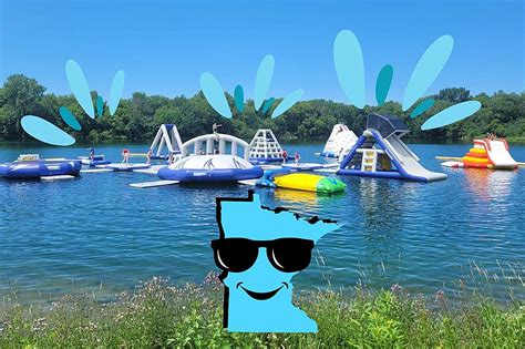 Visit Minnesota's Two Inflatable Waterparks on Lakes this Summer