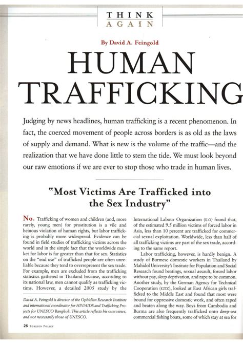 (PDF) Human trafficking