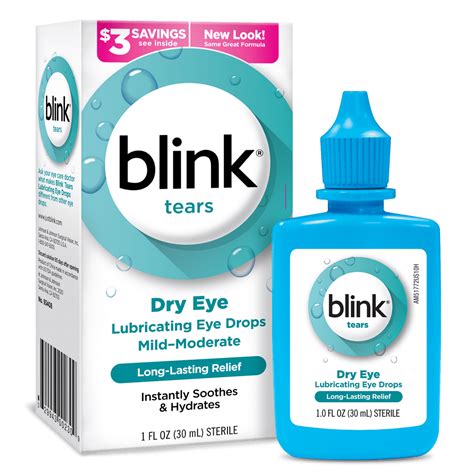 Blink Tears Lubricating Eye Drops, Mild Moderate Dry Eye, 1 fl oz - Walmart.com - Walmart.com