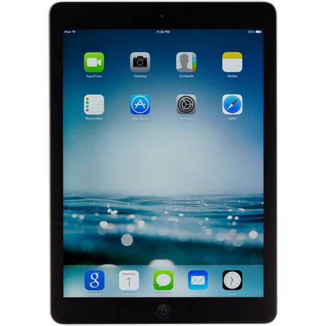 Refurbished Apple iPad Air ME898LL/A 128GB Wi-Fi Black with Space Gray ...