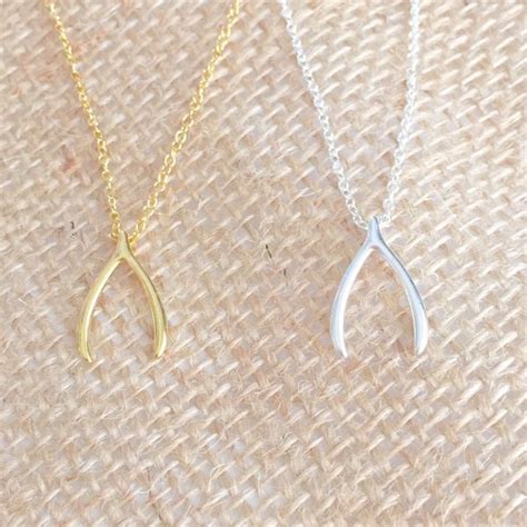 Wishbone Necklace - Etsy