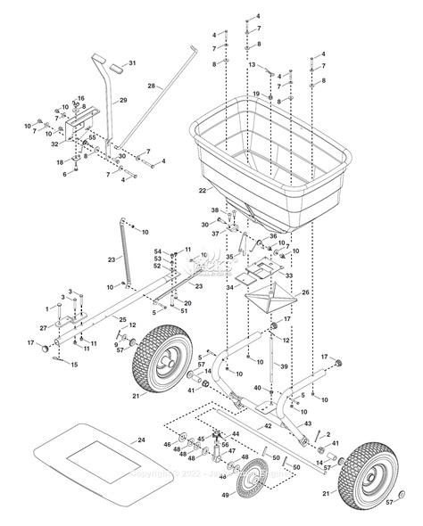 Agri-Fab 45-0547 185 lb. Lawn and Garden Tow Spreader Parts Diagram for Parts List