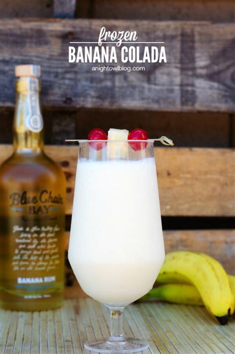 Frozen Banana Colada - A Night Owl Blog