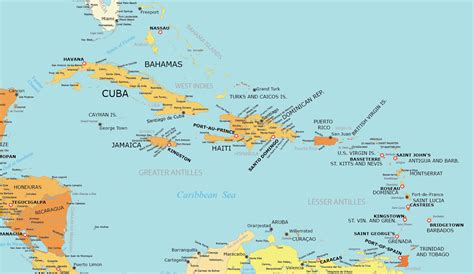 Caribbean Islands Map With Names Vector Royalty Free SVG,, 47% OFF