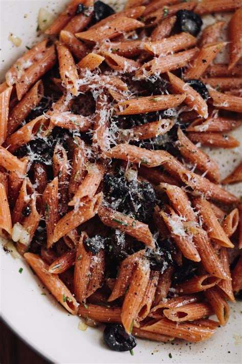 Black Olive Red Lentil Pasta | Naturally Ella