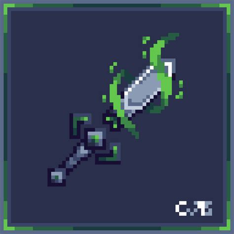 Green sword go swoosh and SLASH for Ccjjkk95 (me) : r/PixelArt