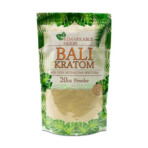 Remarkable Herbs Red Vein Bali Kratom Powder | Apotheca