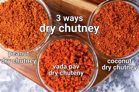 vada pav chutney recipe | dry coconut chutney | dry chutney recipe 3 ways