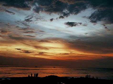 Sunset at Anjuna beach, Goa, India