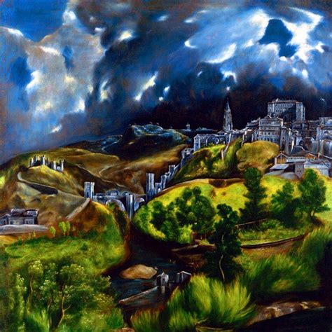 El Greco View Of Toledo | El greco, Landscape paintings, Gogh the starry night